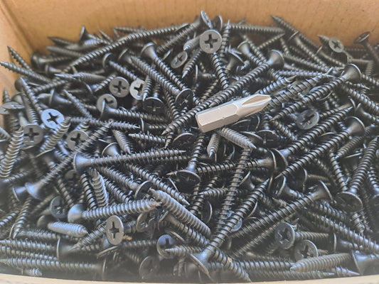 Parafusos Fosfatados com Bit PH2 para Gesso Cartonado — Caixa 1000un